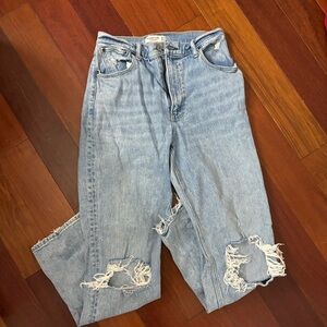 Abercrombie 90’s Straight High Rise Jeans
